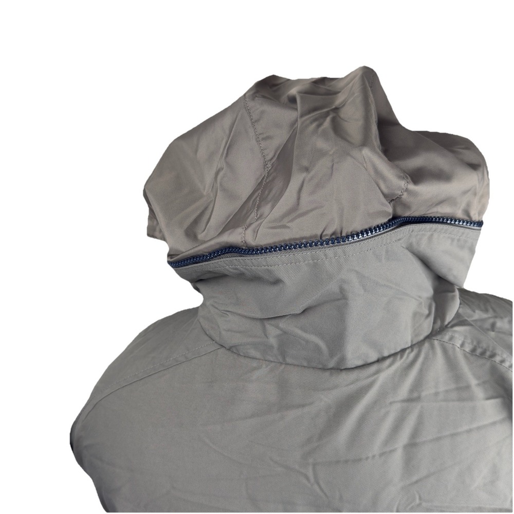 Vintage 1990's Nike Men's Gray/Taupe Hooded Full Zip Windbreakers Jacket Size L - Picture 4 of 16